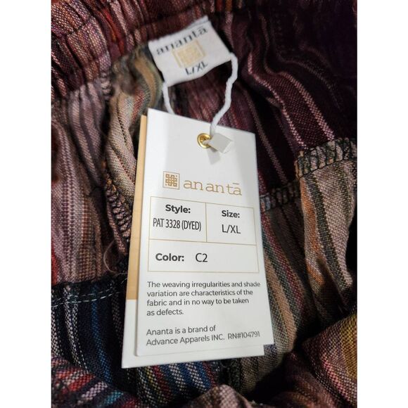 Ananta patchwork Hand-made pants size L/XL  H - Picture 6 of 8